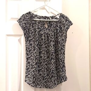 Black and White Blouse